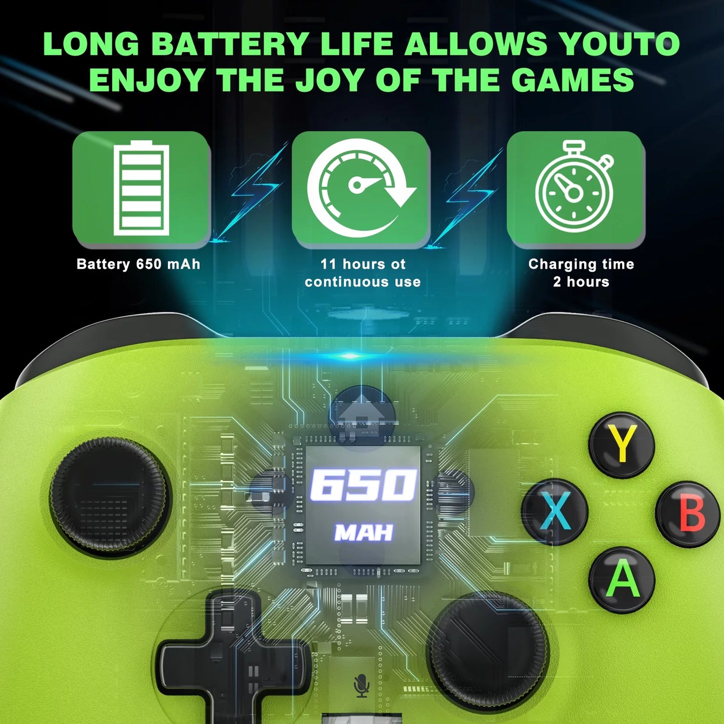 & 10/11 Controller Button/Turbo/Macro/Motion Control Green+Red PC Rechargeable for X/S, Battery X/S, One Xbox Volume Xbox Series & Xbox Pack - 2 Windows with Wireless Gamepad Audio Jack One, Xbox